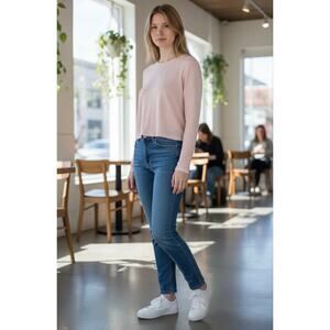 Michael Stars Lucinda Crop Shine Tee Besso Size XL NWT